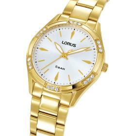 Γυναικείο Ρολόι LORUS Women με Ασημί Καντράν & Χρυσό Μπρασελέ SKU-88740