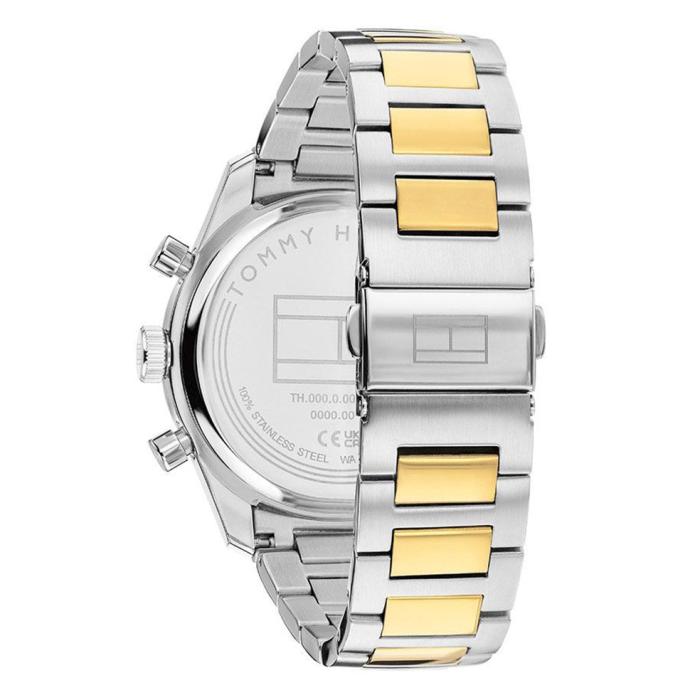 Ανδρικό Ρολόι TOMMY HILFIGER Hampton με Δίχρωμο Μπρασελέ SKU-88522