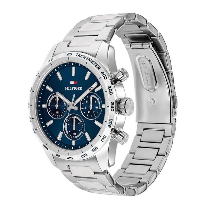 Ανδρικό Ρολόι TOMMY HILFIGER Hampton με Μπλέ Καντράν SKU-88525