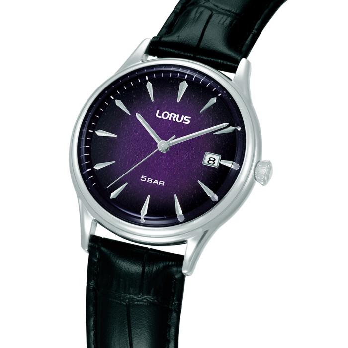 Ανδρικό Ρολόι LORUS Classic με Μαύρο Δερμάτινο Λουράκι SKU-88945