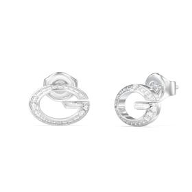 Σκουλαρίκια Guess G Camden από Ανοξείδωτο Ατσάλι με Λευκά Ζιργκόν SKU-88882