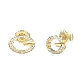 Σκουλαρίκια Guess G Camden από Ανοξείδωτο Ατσάλι με Λευκά Ζιργκόν SKU-88883