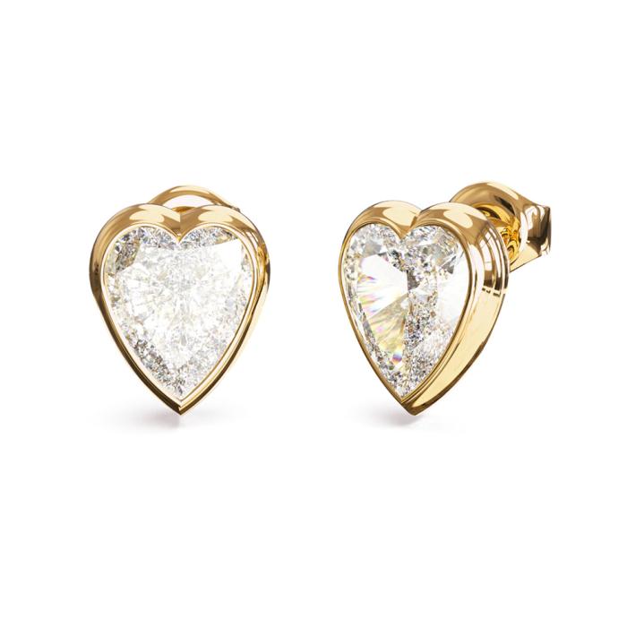 Σκουλαρίκια Guess Crystal Love από Ανοξείδωτο Ατσάλι & Ζιργκόν SKU-88884