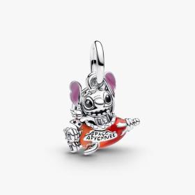 Σύμβολο με Μπλε Καρδιά με τον Stitch της Disney Ασήμι 925° SKU-88707