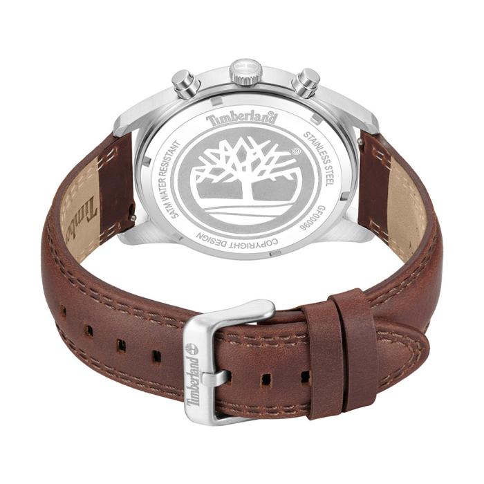 Ανδρικό Ρολόι TIMBERLAND Northbridge με Καφέ Δερμάτινο Λουράκι SKU-88951