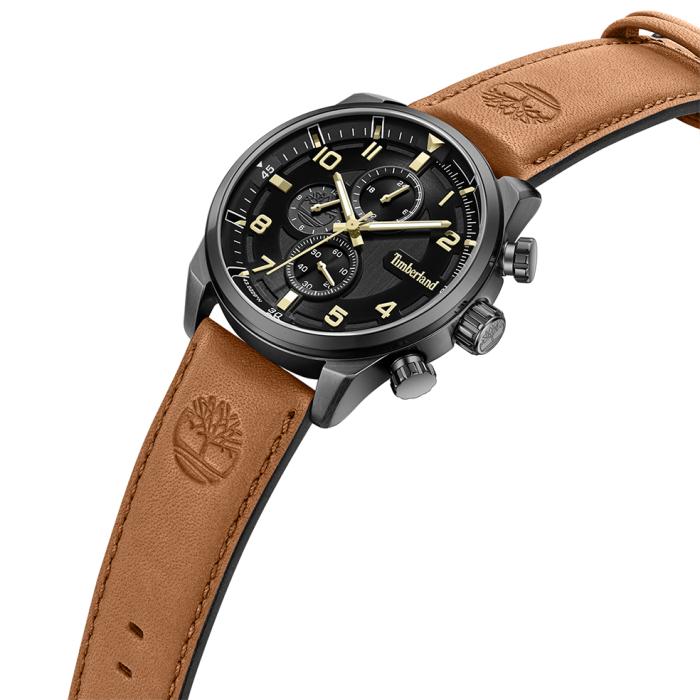 Ανδρικό Ρολόι TIMBERLAND Henniker II με Καφέ Δερμάτινο Λουράκι SKU-88516