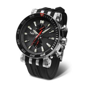 Ανδρικό ρολόι VOSTOK EUROPE Energia Silicone & Leather Strap SKU-88517