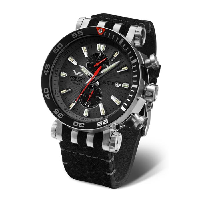 Ανδρικό ρολόι VOSTOK EUROPE Energia Silicone & Leather Strap SKU-88517