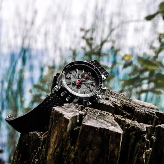 Ανδρικό ρολόι VOSTOK EUROPE Energia Silicone & Leather Strap SKU-88517