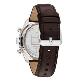 Ανδρικό Ρολόι TOMMY HILFIGER Hampton με Καφέ Λουράκι SKU-89011
