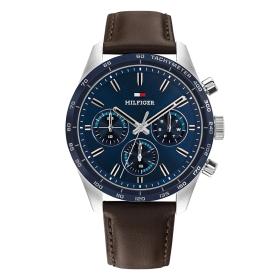 Ανδρικό Ρολόι TOMMY HILFIGER Hampton με Καφέ Λουράκι SKU-89011