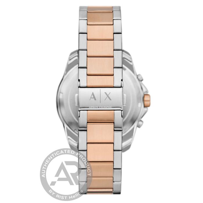 Ανδρικό Ρολόι Armani Exchange Spencer με Δίχρωμο Μπρασελέ SKU-89983