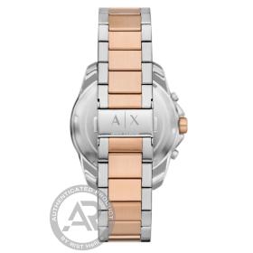 Ανδρικό Ρολόι Armani Exchange Spencer με Δίχρωμο Μπρασελέ SKU-89983