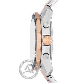 Ανδρικό Ρολόι Armani Exchange Spencer με Δίχρωμο Μπρασελέ SKU-89983