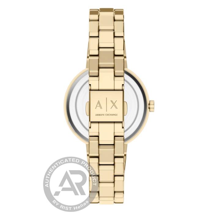 Γυναικείο Ρολόι ARMANI Exchange Jackie Set με Χρυσό Μπρασελέ SKU-89984