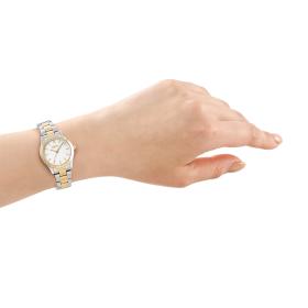 Γυναικείο Ρολόι DKNY Logo με Δίχρωμο Μπρασελέ SKU-89394