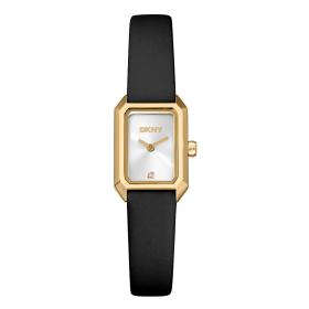 Γυναικείο Ρολόι DKNY Signature Shape με Μαύρο Δερμάτινο Λουράκι SKU-89395
