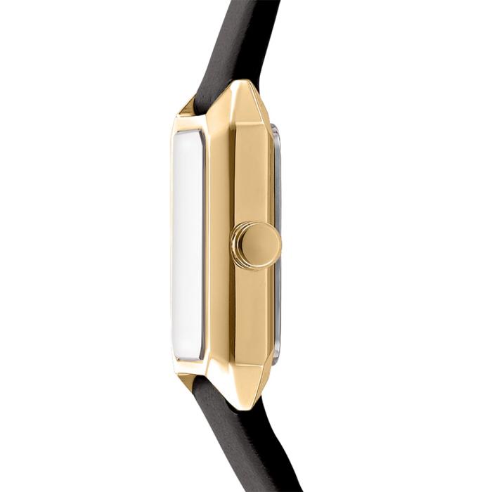 Γυναικείο Ρολόι DKNY Signature Shape με Μαύρο Δερμάτινο Λουράκι SKU-89395