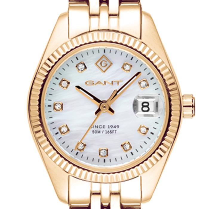Γυναικείο Ρολόι GANT Sussex River με Χρυσό Μπρασελέ SKU-89076