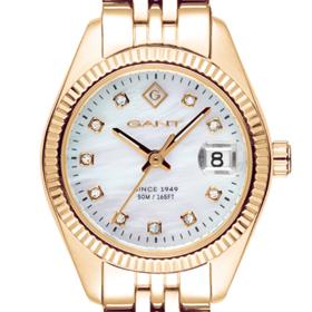 Γυναικείο Ρολόι GANT Sussex River με Χρυσό Μπρασελέ SKU-89076