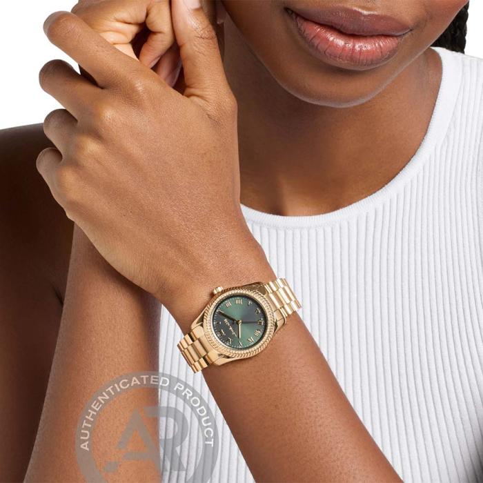 Γυναικείο Ρολόι MICHAEL KORS Lexington με Πράσινο Καντράν SKU-89078