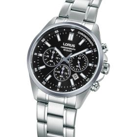 Ανδρικό Ρολόι LORUS Sports με Μαύρο Καντράν & Ασημί Μπρασελέ SKU-89314