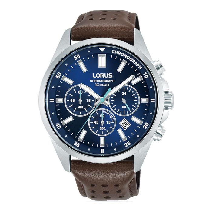 Ανδρικό Ρολόι LORUS Sport Chronograph με Μπλέ Καντράν SKU-89318