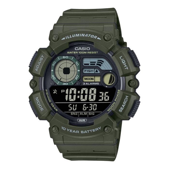 Ανδρικό Ρολόι CASIO με Πράσινο Λουράκι SKU-89896